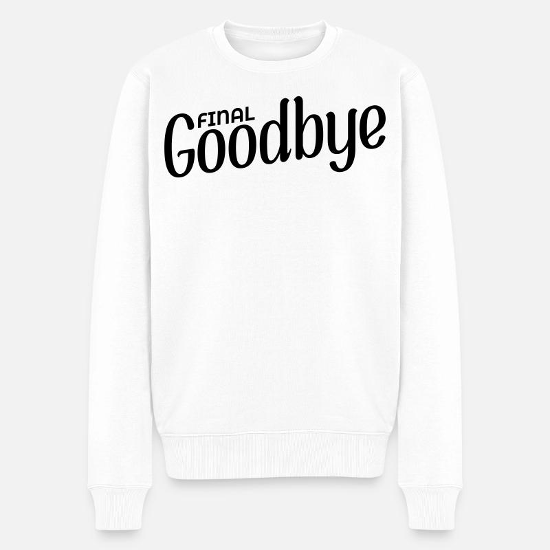 Final Goodbye - Men's Premium Organic Jumper - white