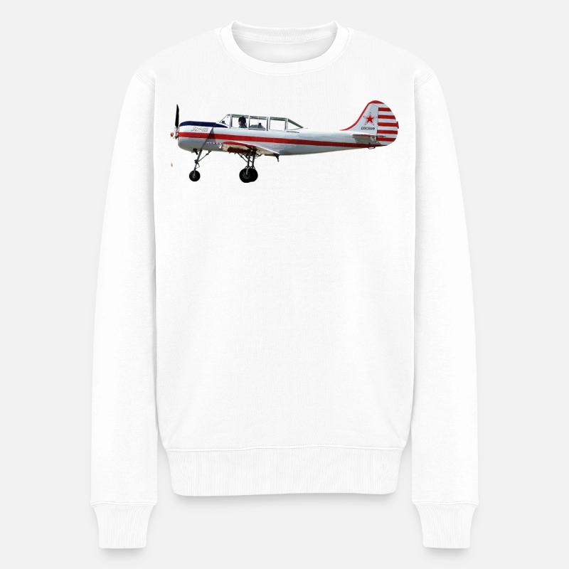 Yak-52 - Männer Premium Bio Pullover - Weiß
