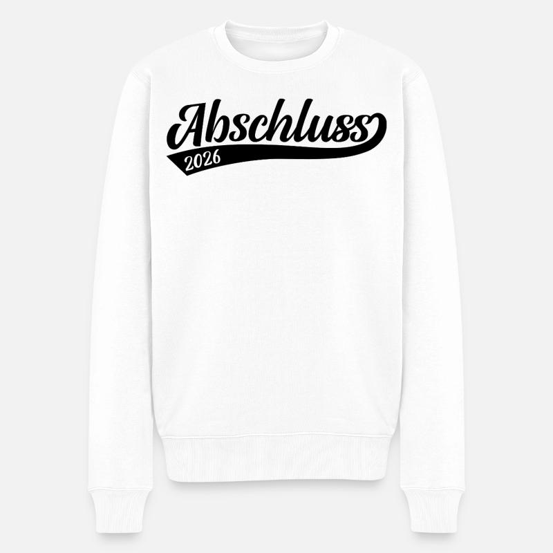 Abschluss 2026 - Männer Premium Bio Pullover - Weiß
