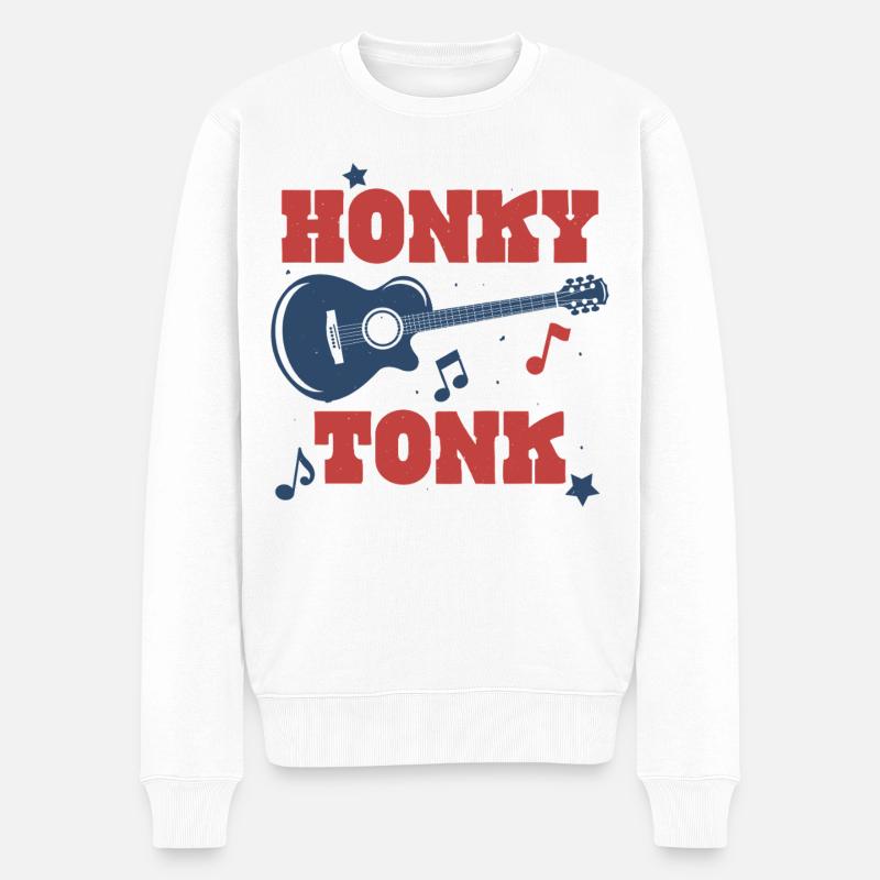 Honky Tonk - Pull Premium bio Homme - blanc