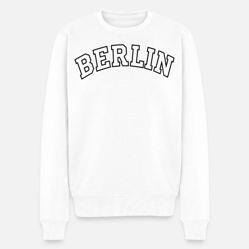 Contour de l’arc de Berlin - Pull Premium bio Homme - blanc