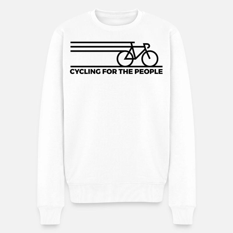 Cyclisme pour le peuple - Pull Premium bio Homme - blanc