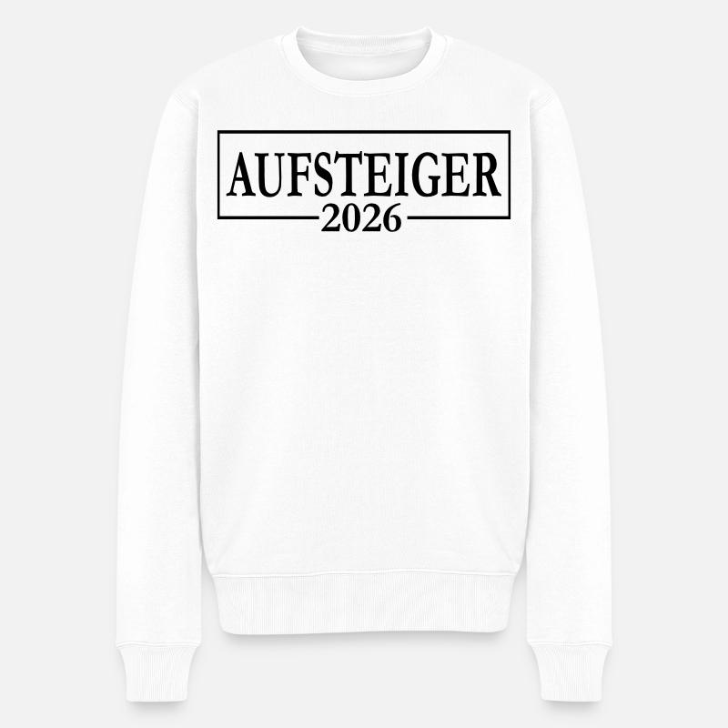 Aufsteiger 2026 Aufstieg - Männer Premium Bio Pullover - Weiß