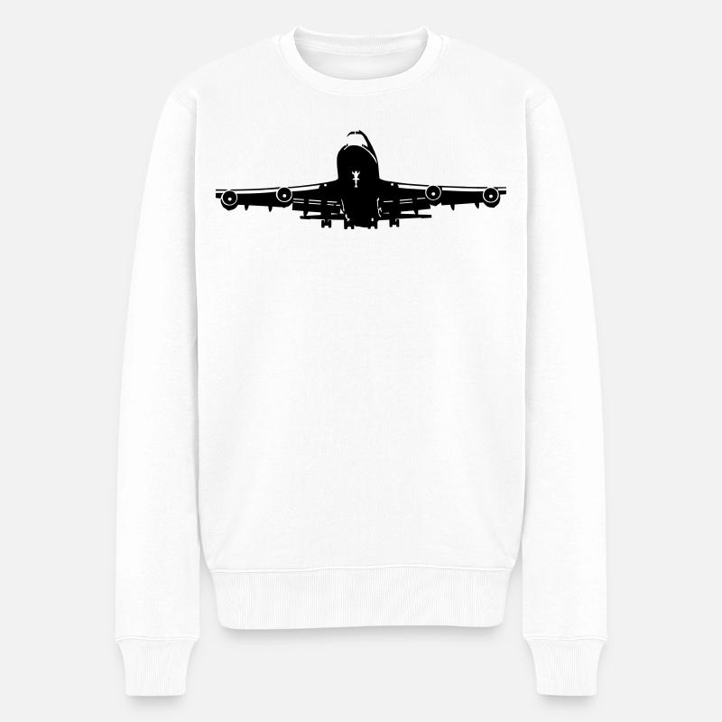 -747 - Pull Premium bio Homme - blanc