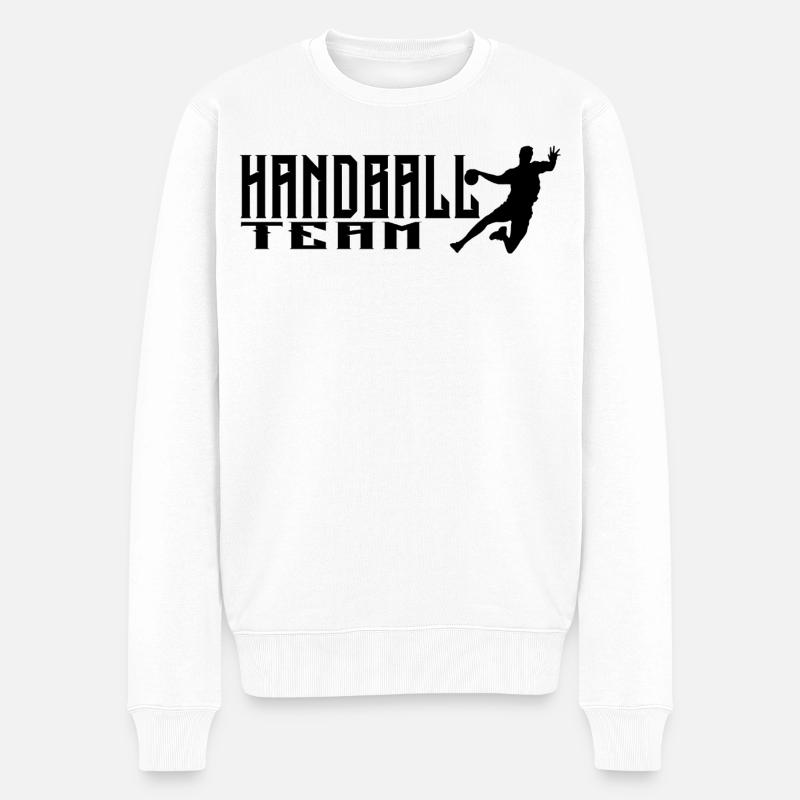 Handball Team - Männer Premium Bio Pullover - Weiß