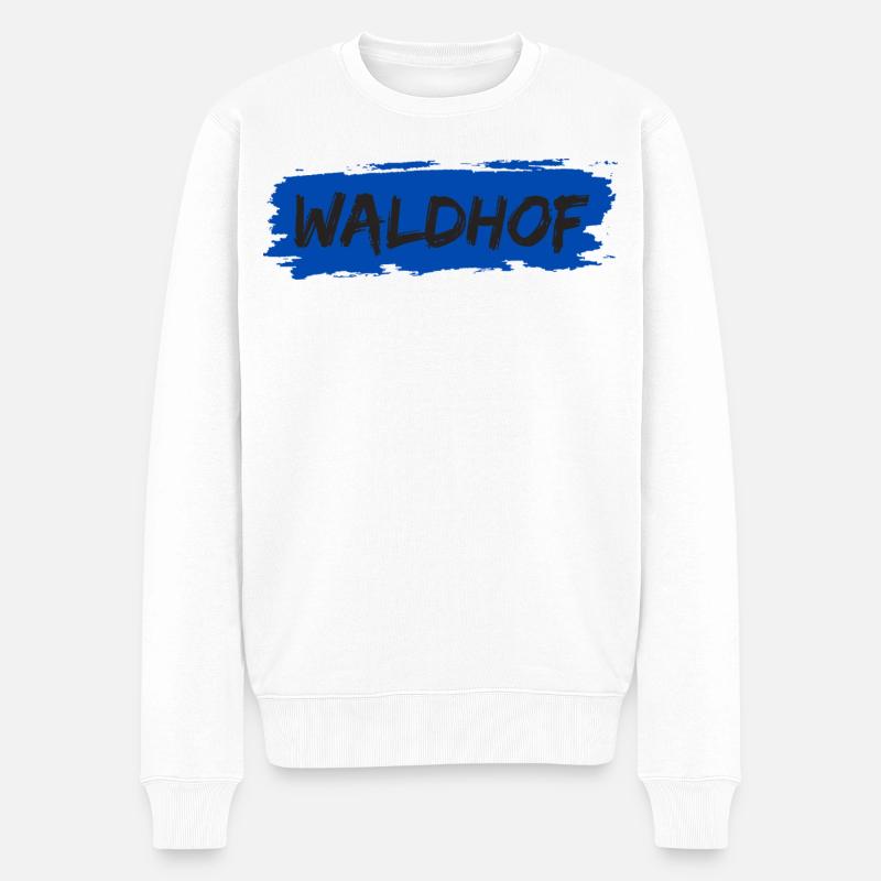 Waldhof - Männer Premium Bio Pullover - Weiß