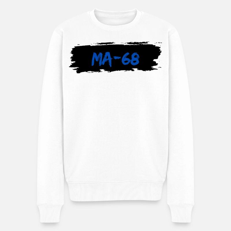 Mannheim 68 - Männer Premium Bio Pullover - Weiß