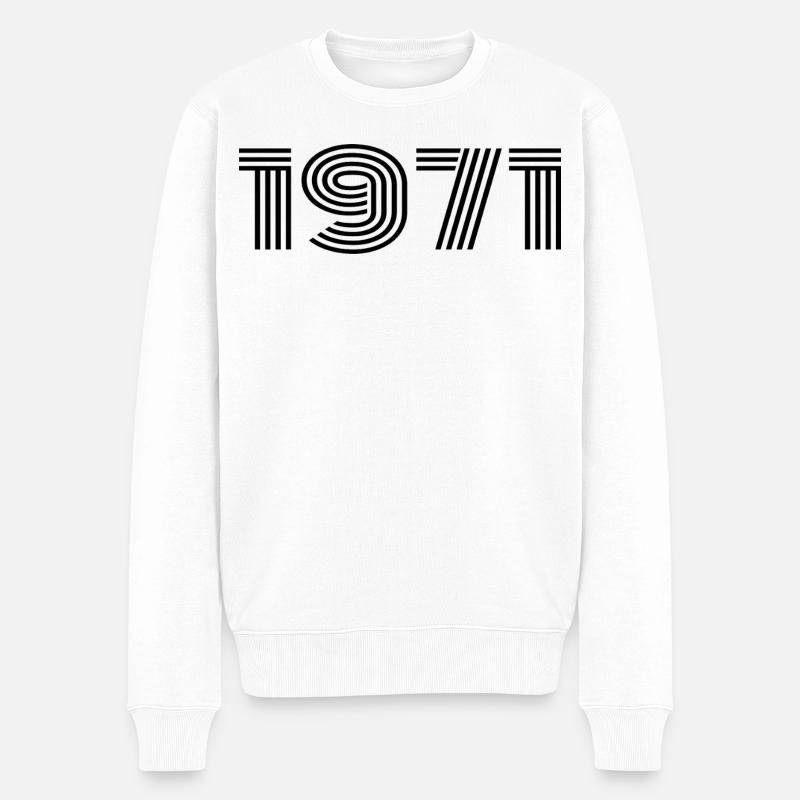 54e Anniversaire 54 ans Anniversaire - Pull Premium bio Homme - blanc