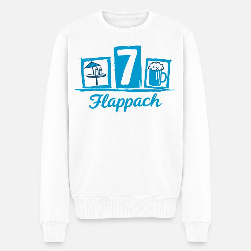 Flappach Tisch 7 Ravensburg - Männer Premium Bio Pullover - Weiß