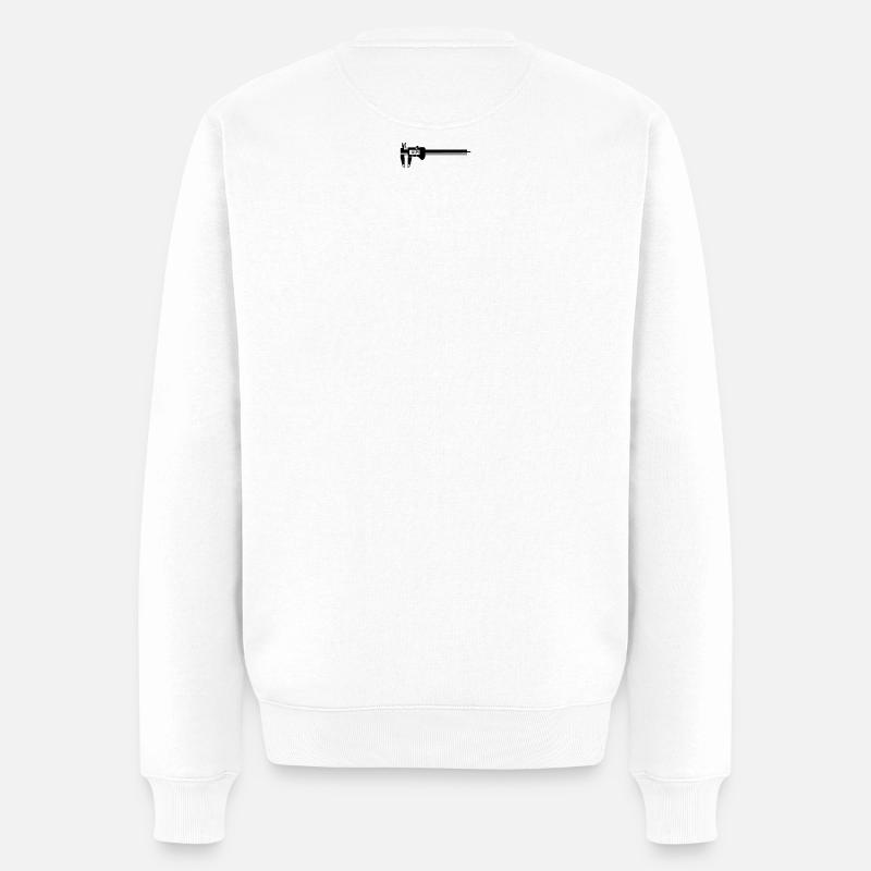 Kontrolle - Männer Premium Bio Pullover - Weiß