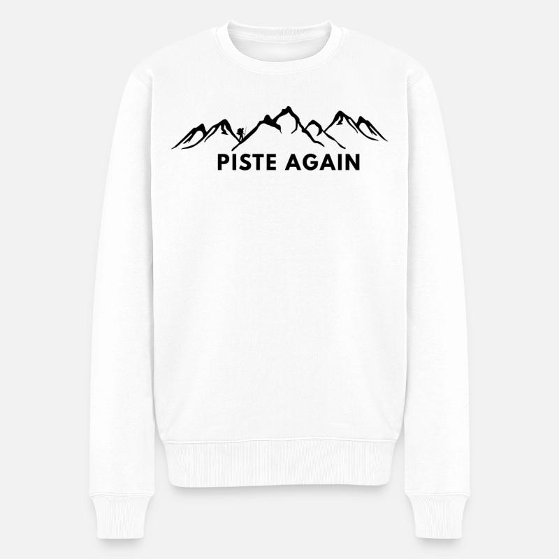 WIEDER PIE. SKI. SKI-WINDESPORT - Männer Premium Bio Pullover - Weiß