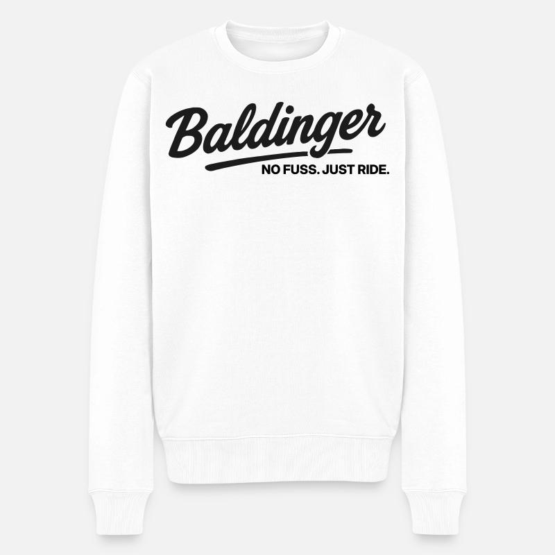 Baldinger – Kein Aufhebens - Männer Premium Bio Pullover - Weiß