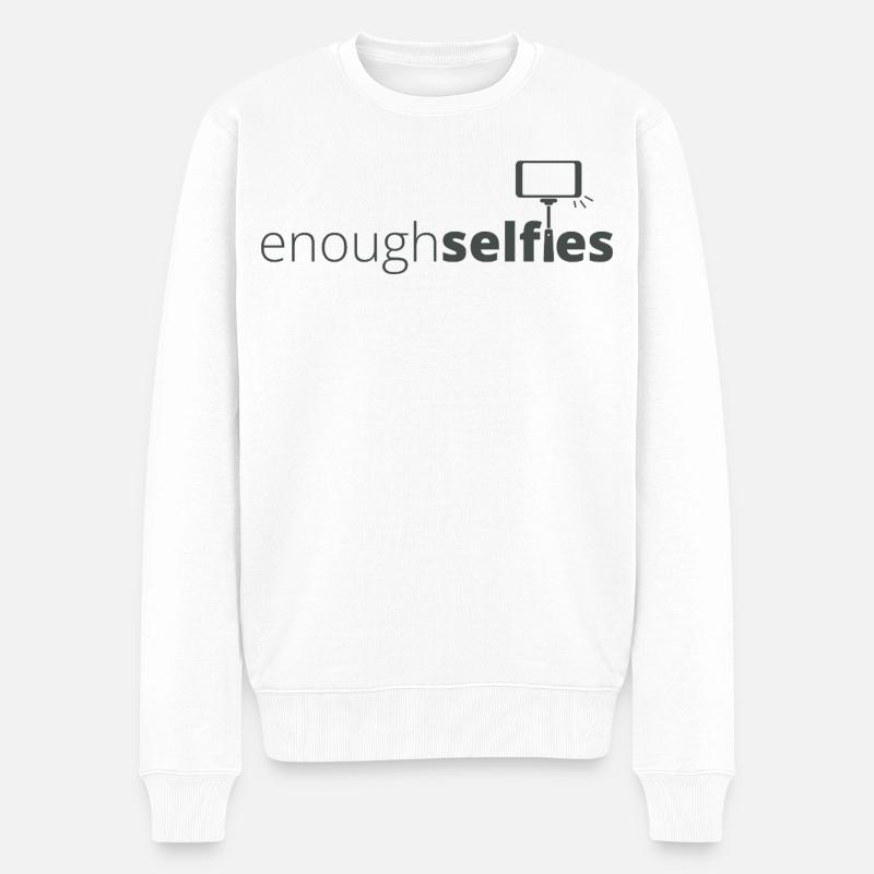 Enough_dark - Pull Premium bio Homme - blanc