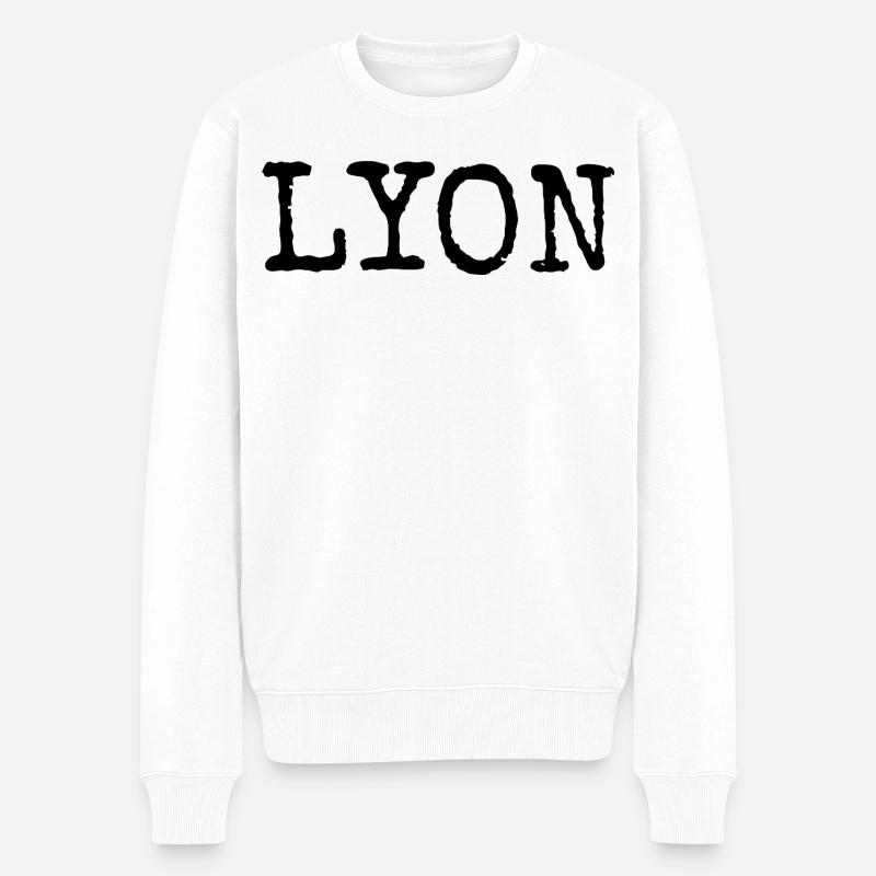 Lyon - Männer Premium Bio Pullover - Weiß