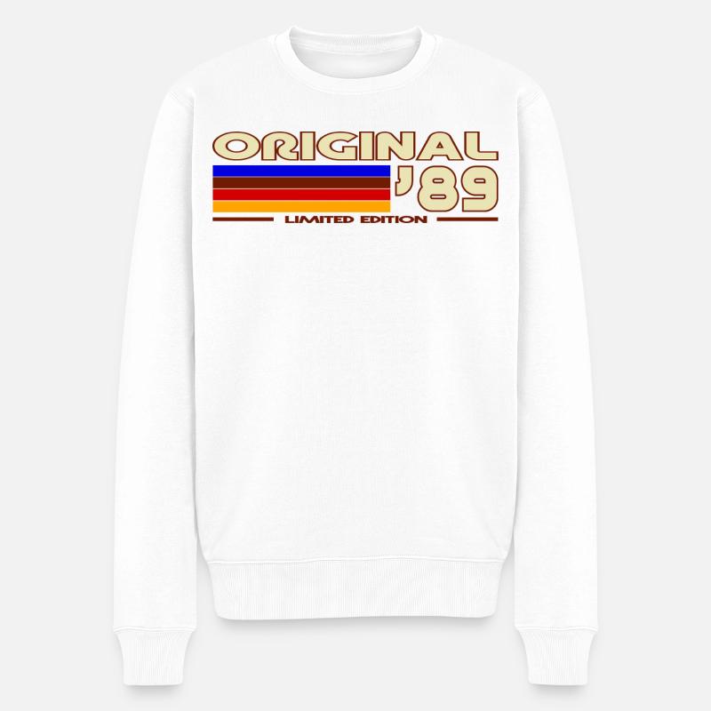 Original 89 Retro Stripes - Pull Premium bio Homme - blanc