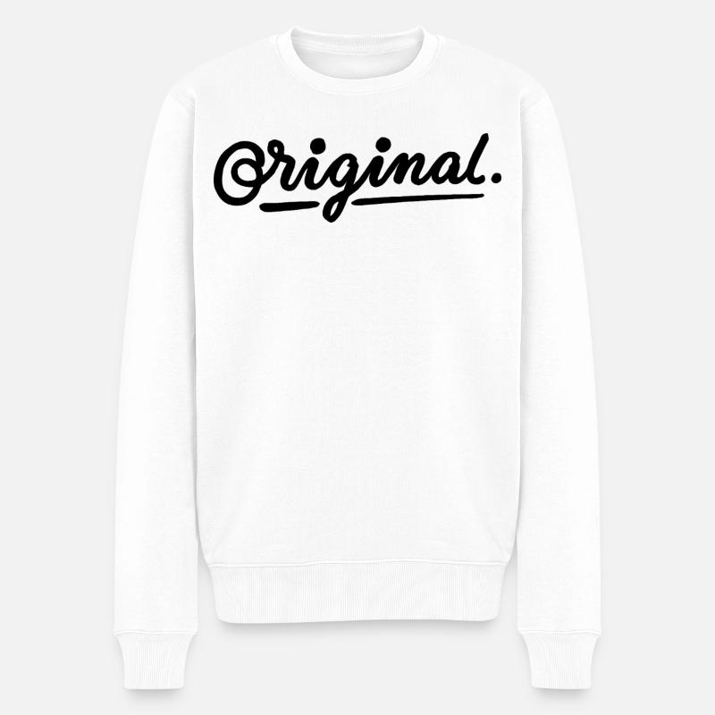 original - Pull Premium bio Homme - blanc