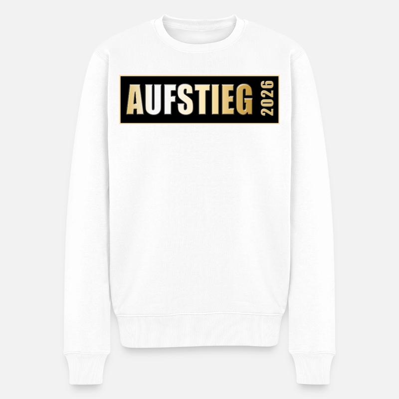 Aufsteiger 2026 Aufstieg - Männer Premium Bio Pullover - Weiß