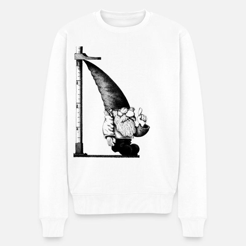 Messlatten nain - Pull Premium bio Homme - blanc