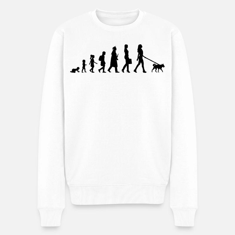 Développement d’un propriétaire de chien - Pull Premium bio Homme - blanc