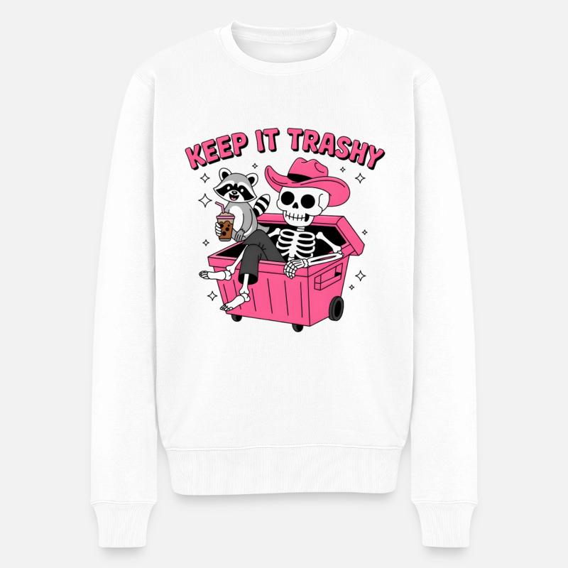 Raton laveur Halloween - Pull Premium bio Homme - blanc