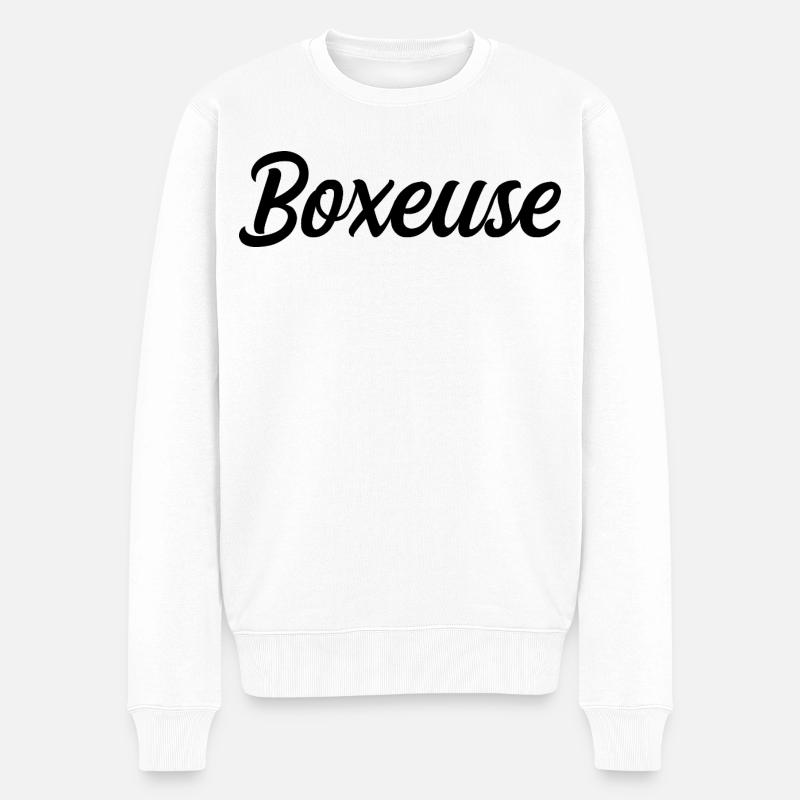Boxeuse - Pull Premium bio Homme - blanc