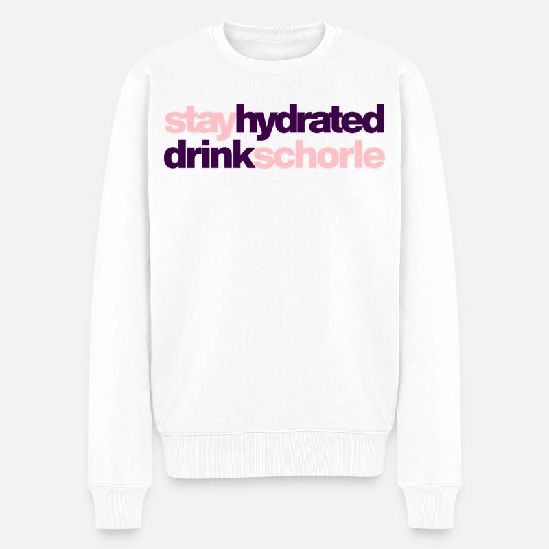 Restez hydraté - buvez du spritzer - Pull Premium bio Homme - blanc