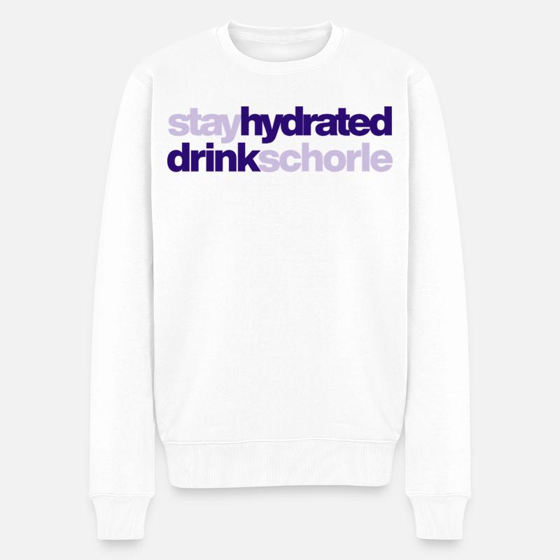 Restez hydraté - buvez du spritzer - Pull Premium bio Homme - blanc