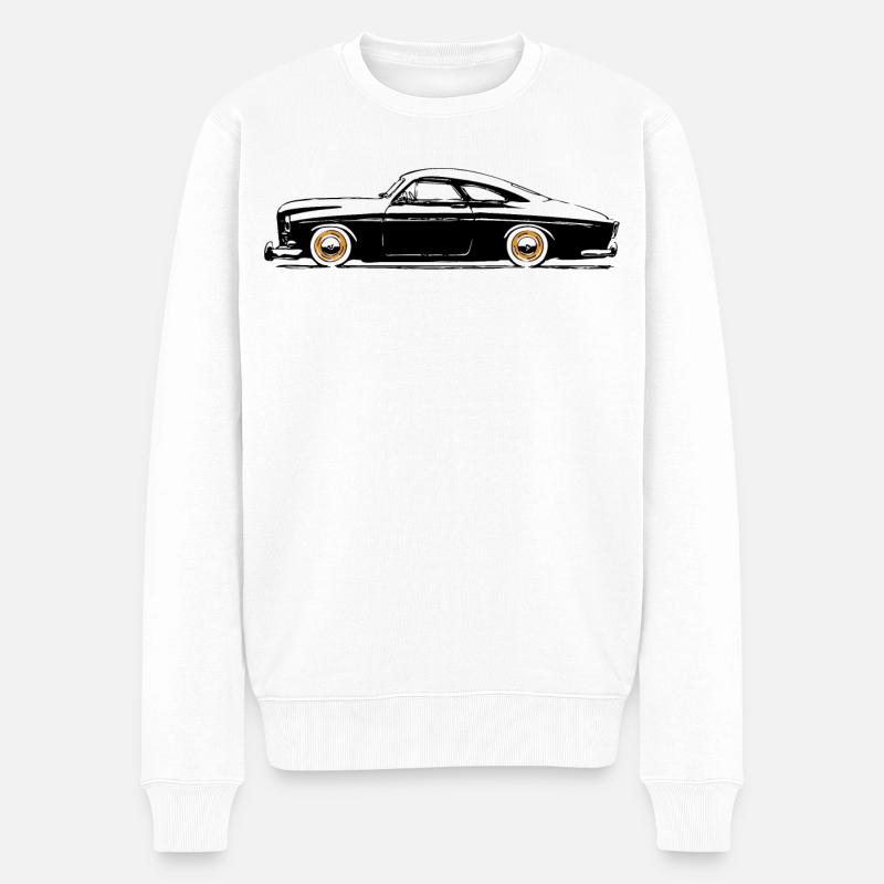120er Serie Custom Color - Männer Premium Bio Pullover - Weiß