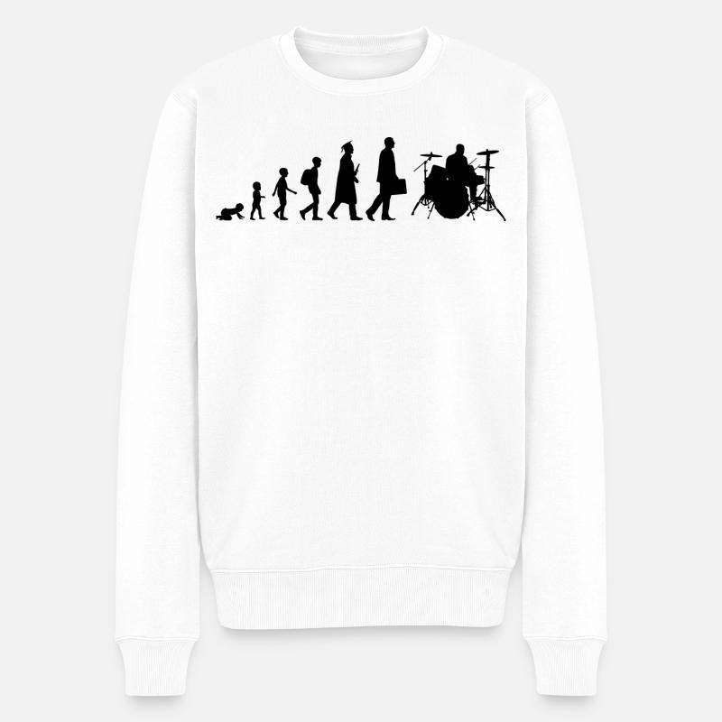 Développement d’un batteur - Pull Premium bio Homme - blanc