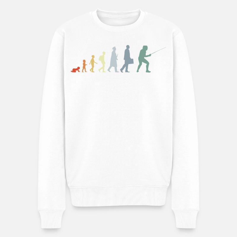 Fencer Evolution - Men's Premium Organic Jumper - white