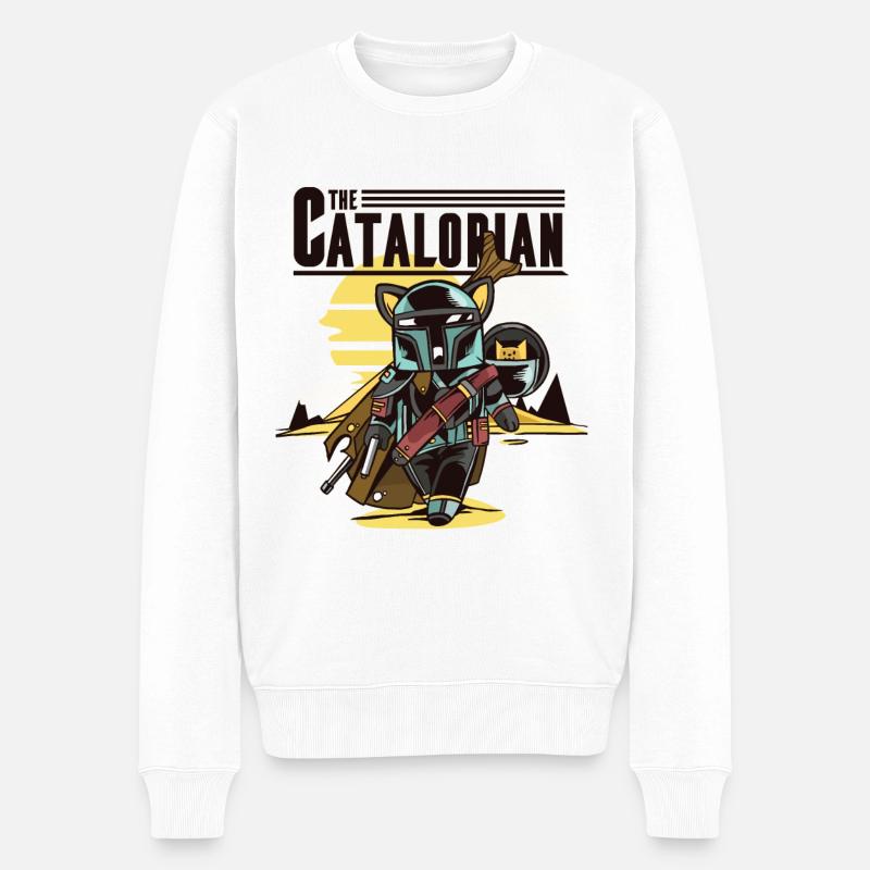 Le Catalorian - Pull Premium bio Homme - blanc