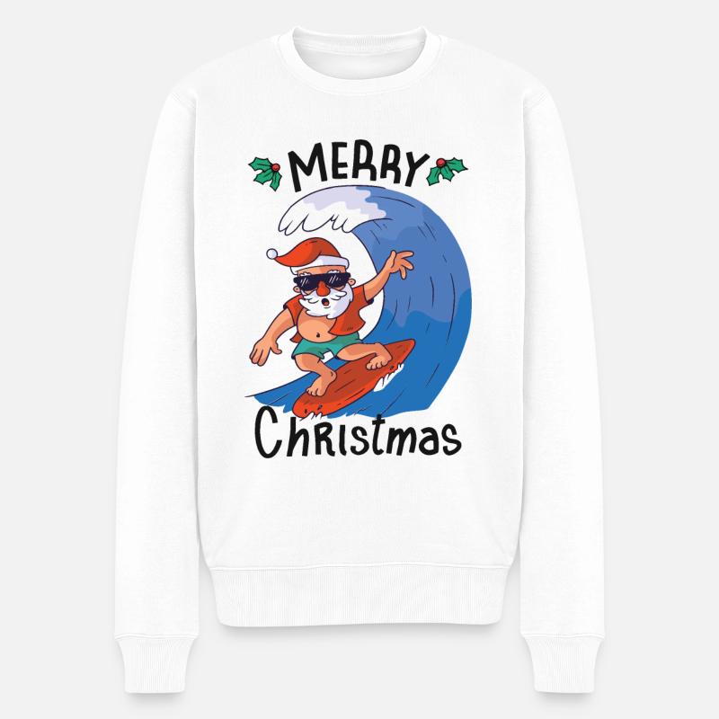 Noël en juillet - Pull Premium bio Homme - blanc