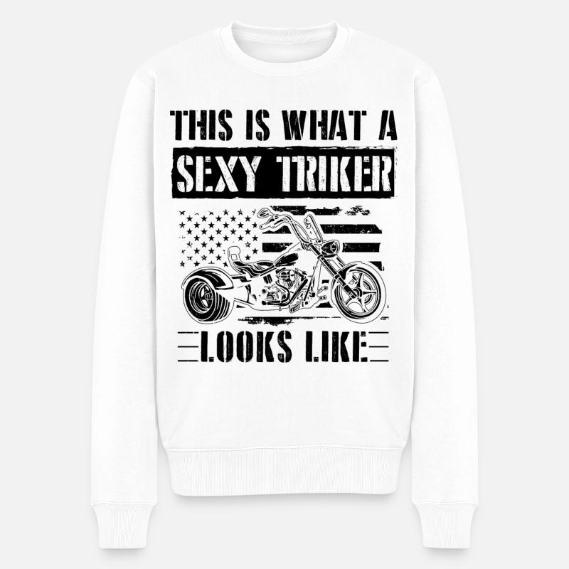 Trike - Pull Premium bio Homme - blanc