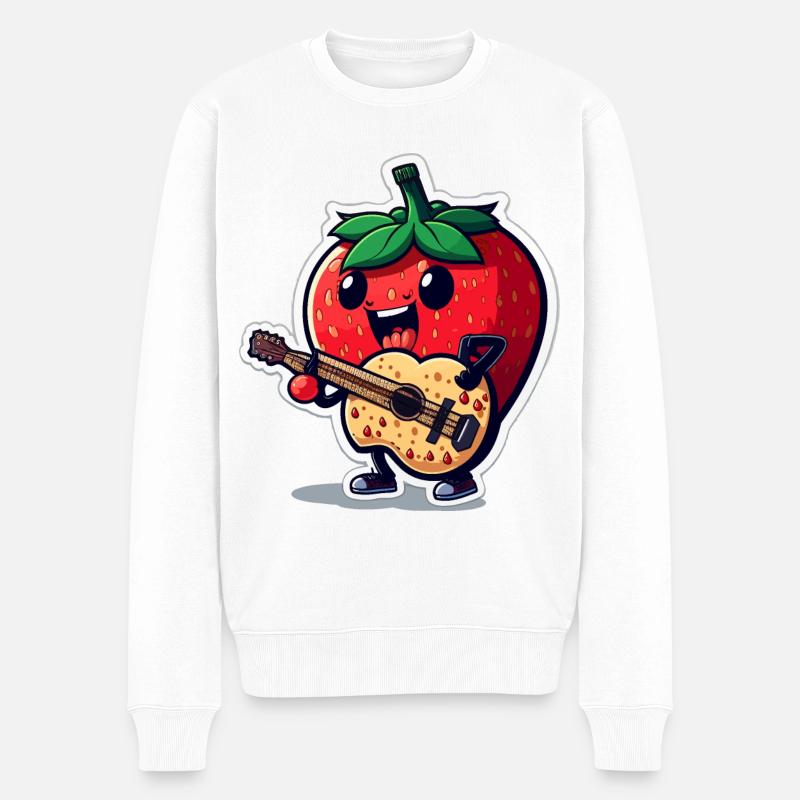 Rockin Out - Männer Premium Bio Pullover - Weiß