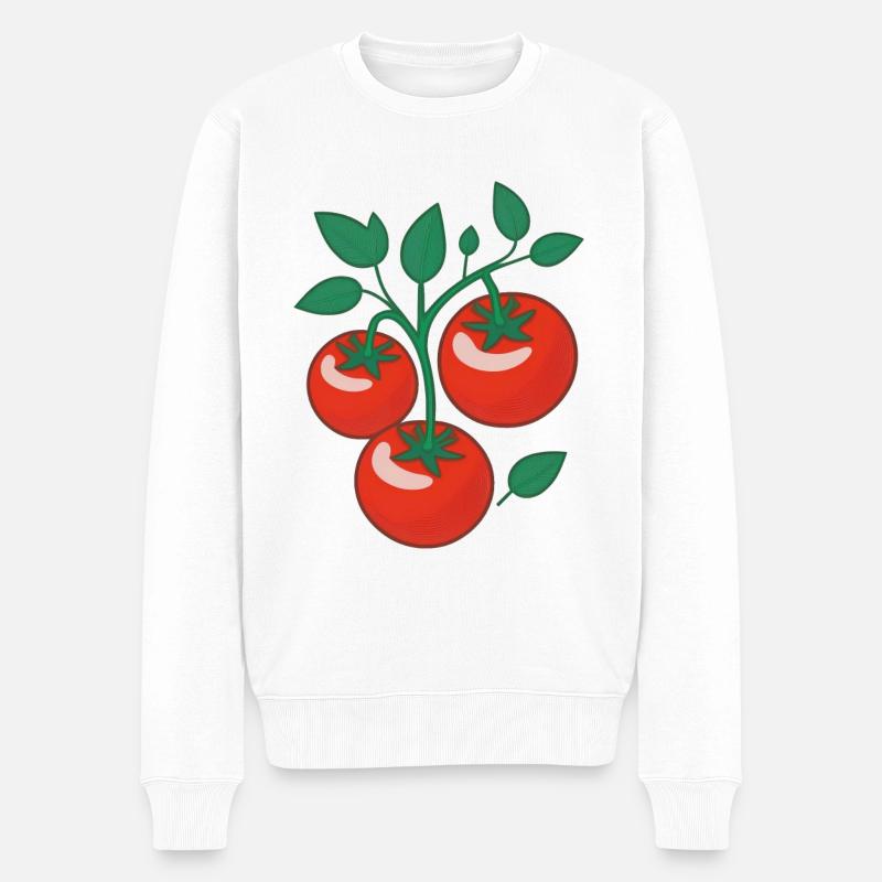 Tomates - Pull Premium bio Homme - blanc