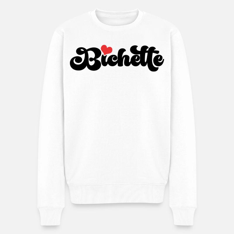 Bichette Geschenk Damen - Männer Premium Bio Pullover - Weiß