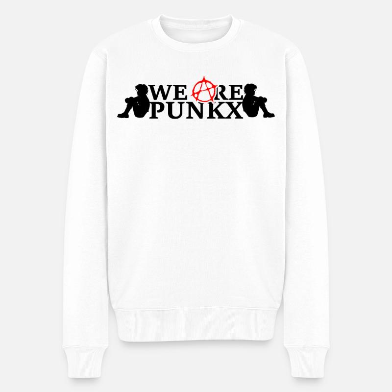 We are Punkx - Männer Premium Bio Pullover - Weiß