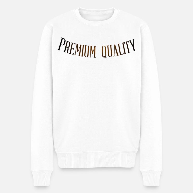 Qualité Premium - Pull Premium bio Homme - blanc