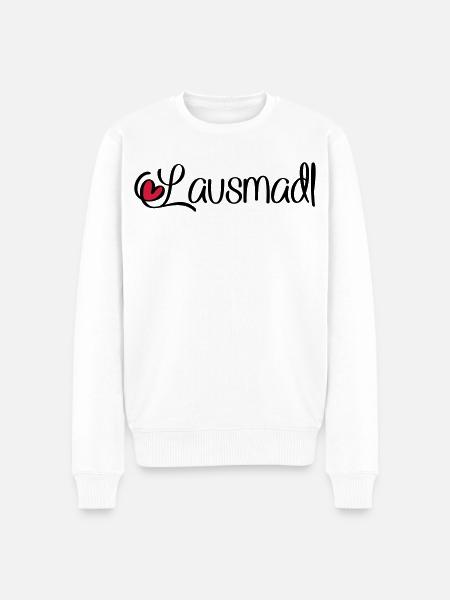 Lausmadl - Männer Premium Bio Pullover - Weiß