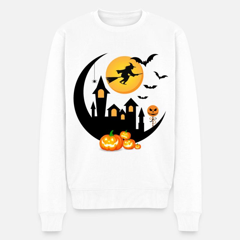 Ambiance Halloween - Pull Premium bio Homme - blanc