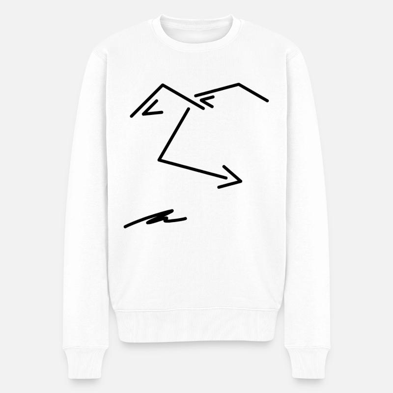 Viele Gesichter #15 - Männer Premium Bio Pullover - Weiß
