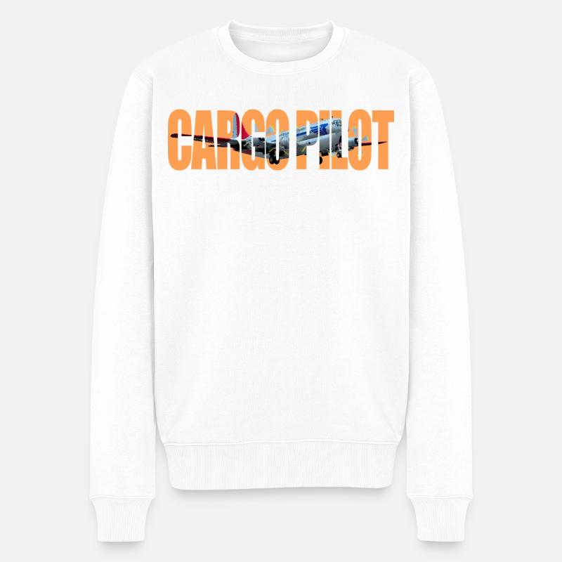 Pilote cargo C-97 - Pull Premium bio Homme - blanc