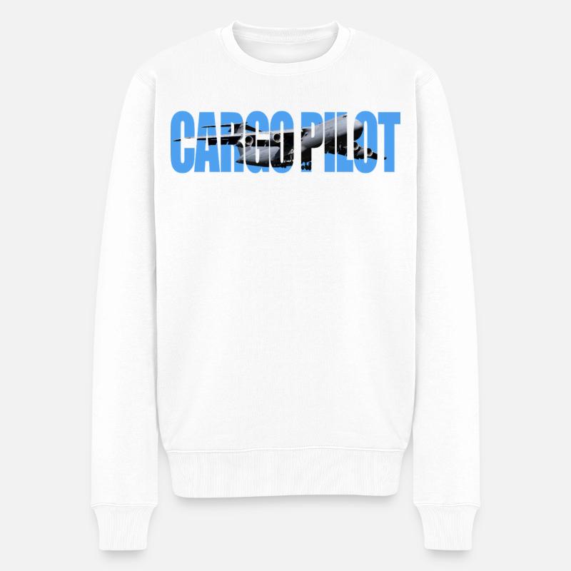 Pilote cargo C-5 - Pull Premium bio Homme - blanc