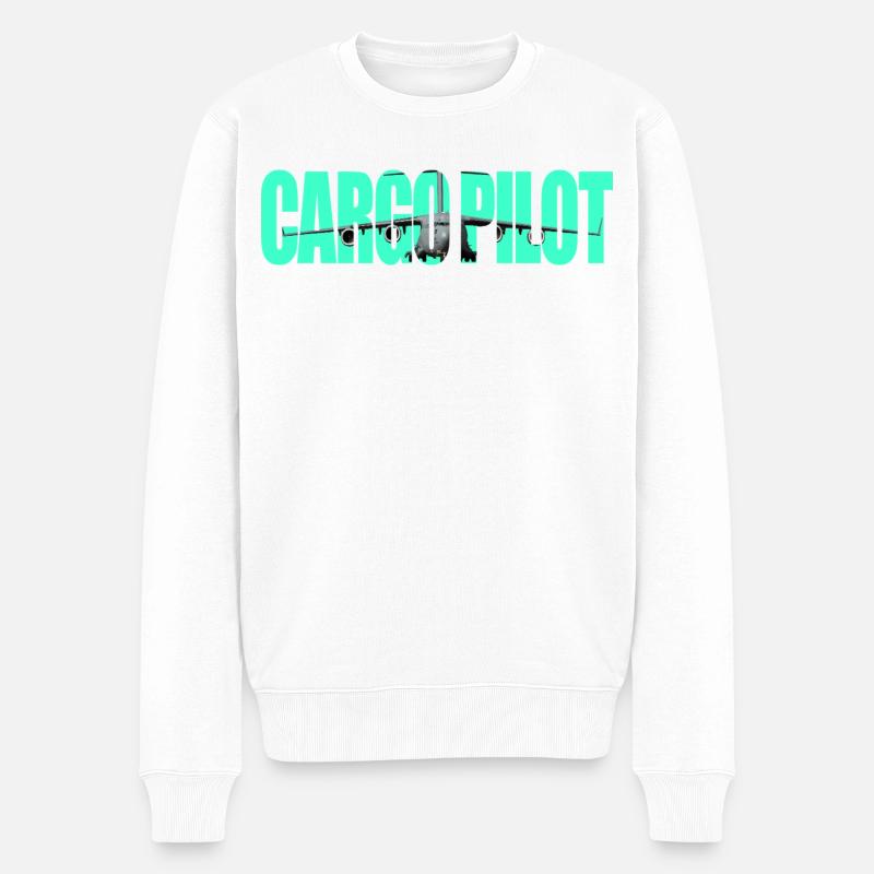 Pilote cargo C-17 - Pull Premium bio Homme - blanc