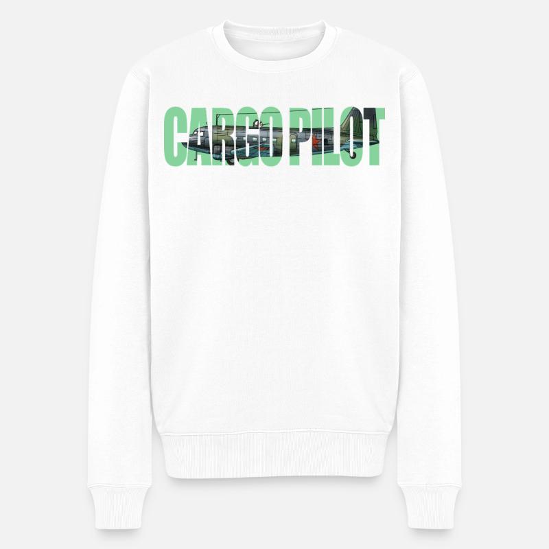 Pilote cargo Li-2 - Pull Premium bio Homme - blanc