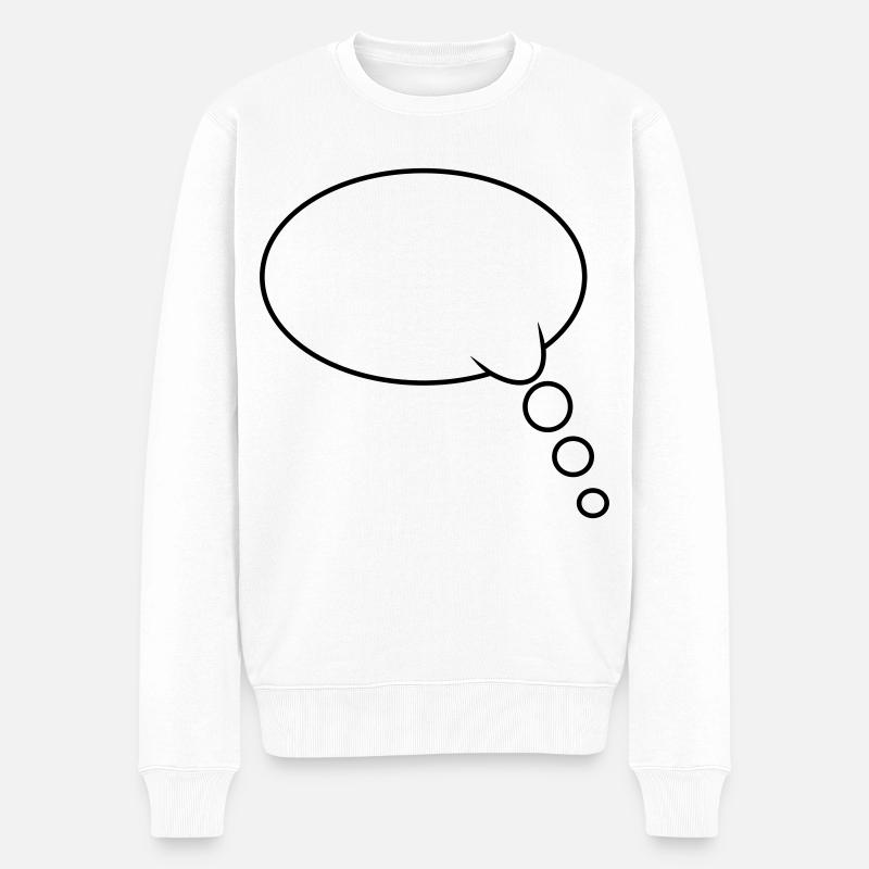 Pensée : Bubble Design - Pull Premium bio Homme - blanc