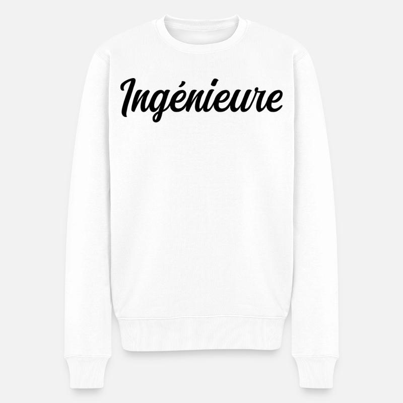 Technical Design Engineer Science Project - Men's Premium Organic Jumper - white