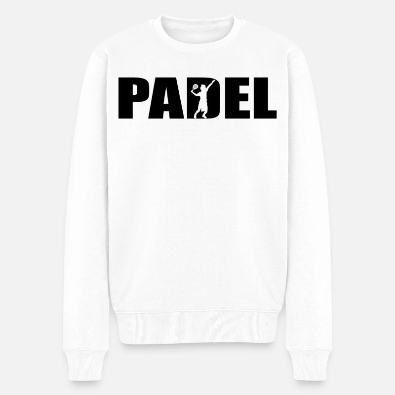 Padel - Pull Premium bio Homme - blanc