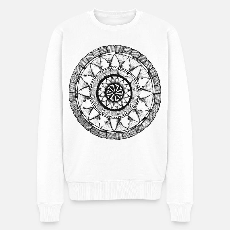 Modèle 5 - Pull Premium bio Homme - blanc