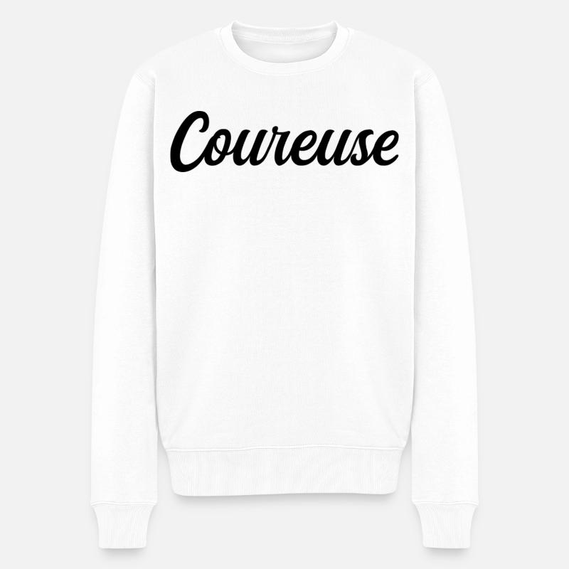 Coureuse - Pull Premium bio Homme - blanc